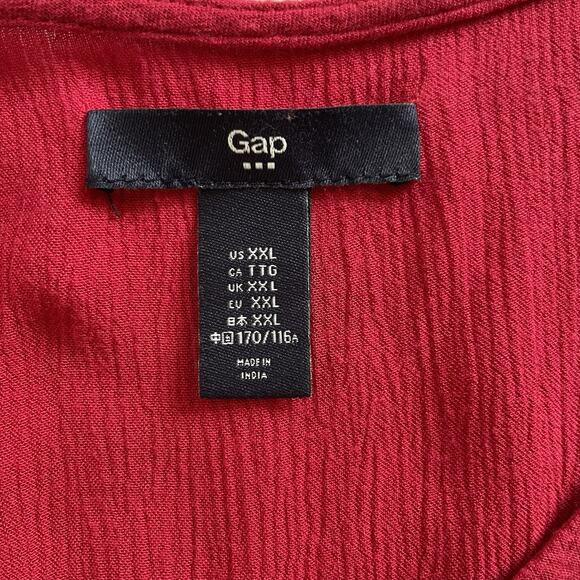 Gap Women's Pink Embroidered Peasant Blouse Size XXL Tassels Boho Festival Indie - Picture 5 of 11